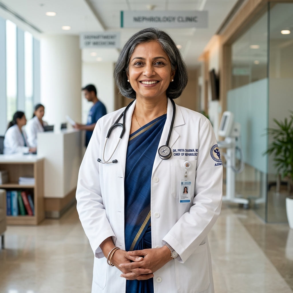 Dr. Priya Sharma, MD - Chief of Nephrology & Transplantation